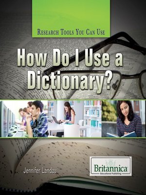 cover image of How Do I Use a Dictionary?